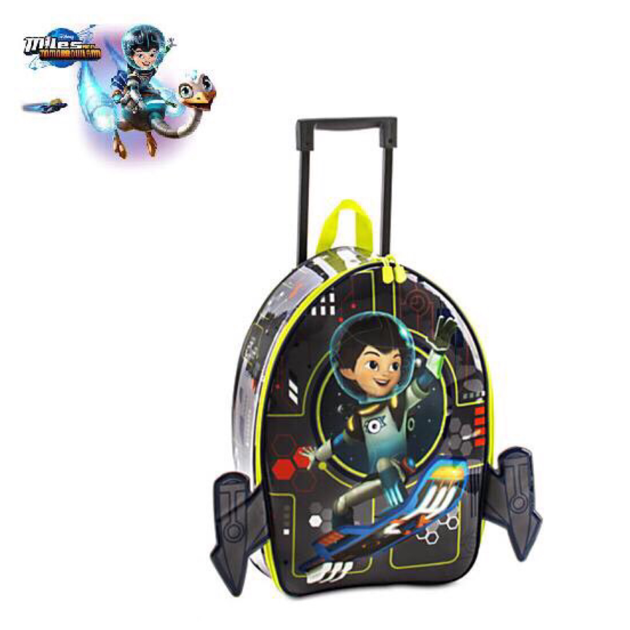 กระเป๋าเดินทางล้อลากพร้อมไฟกระพริบ Disney Light-Up Rolling Luggage (Miles from Tomorrowland)