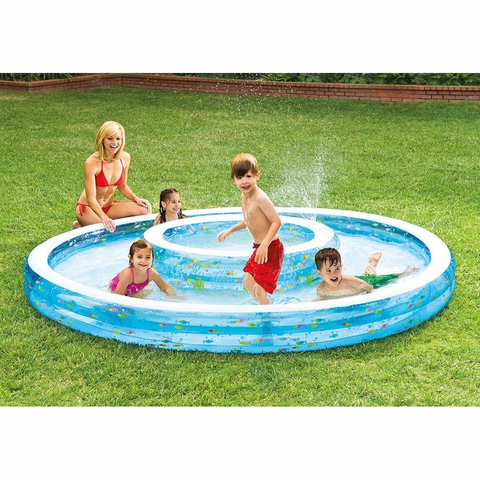 สระน้ำเป่าลมพร้อมบ่อน้ำพุ Intex Wishing Well Inflatable Pool
