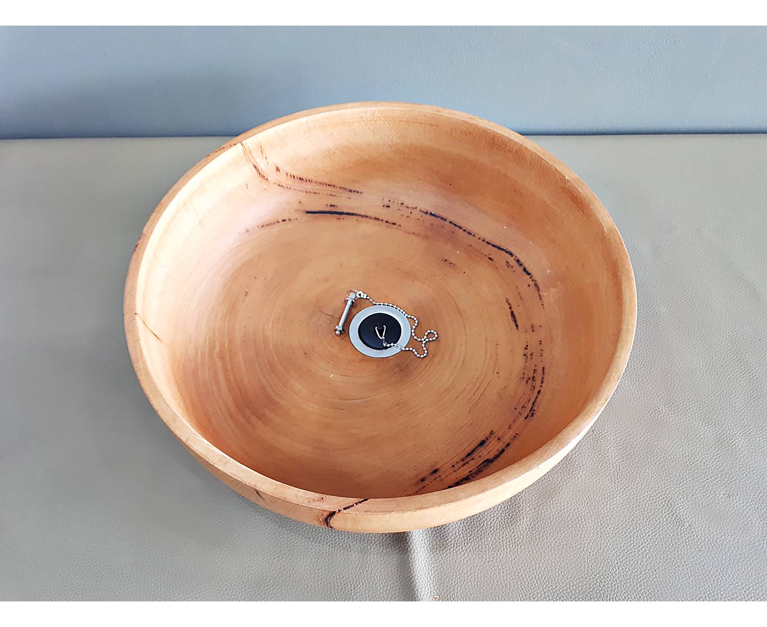 อ่างไม้ สปาร์ ล้างมือ ล้างหน้า ล้างเท้า (ไม้มะม่วง ขนาด16นิ้ว) สีเนื้อไม้สีครีม (ขายปลีก ขายส่ง)