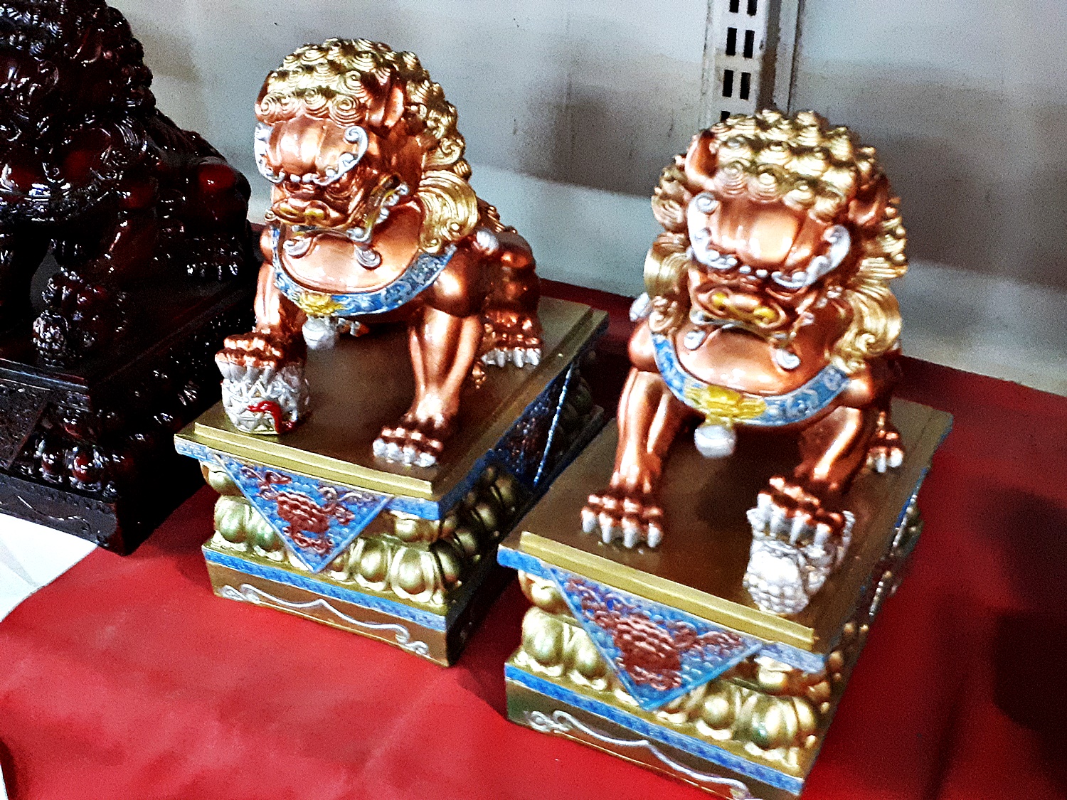 รูปหล่อ รูปปั้น สิงห์โตจีน เนื้อเรซิ่น (น้ำหนักเบา) (ขายปลีก ขายส่ง)