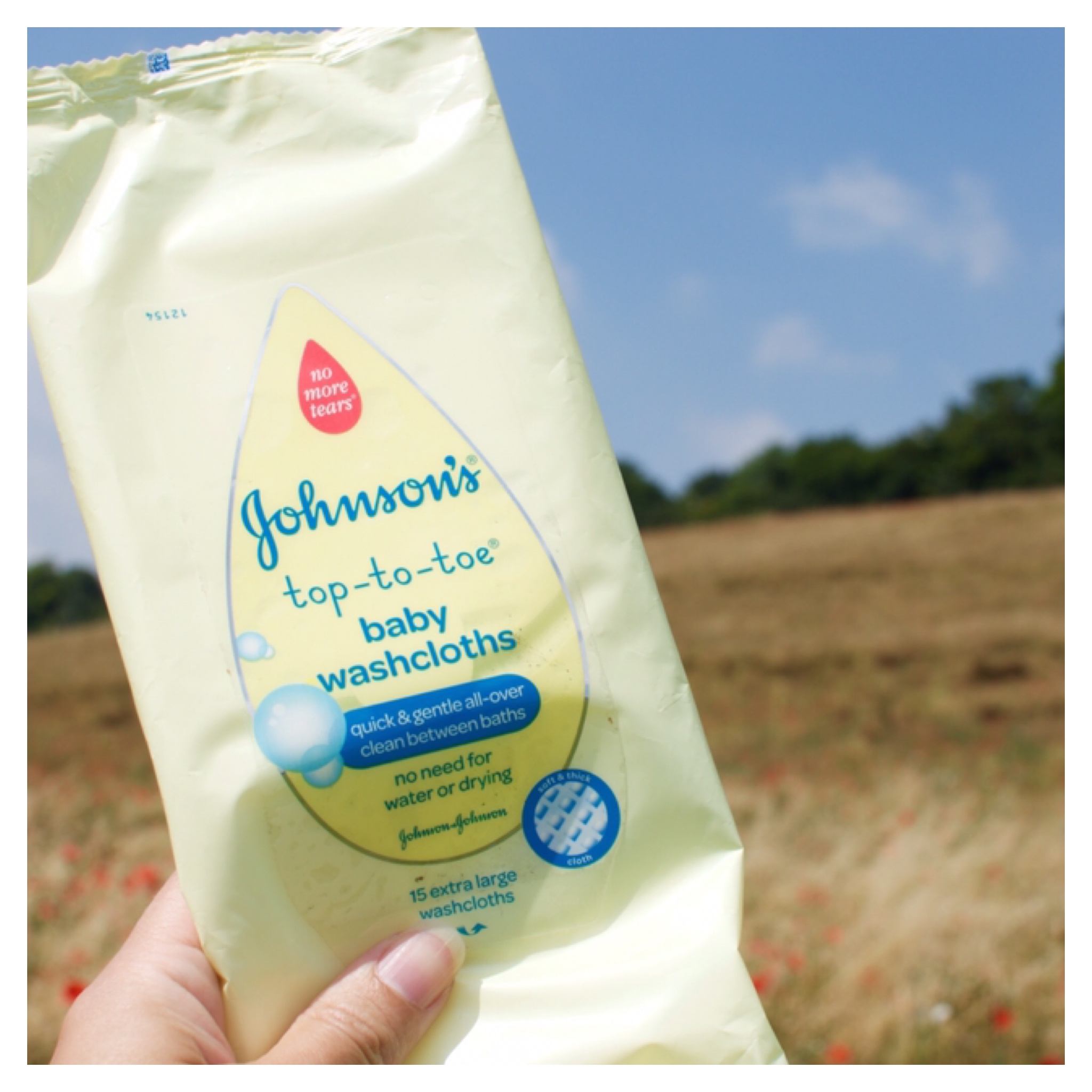 ผ้าทำความสะอาดผิวสำหรับเด็ก Johnson's TOP-TO-TOE Baby Washclothes