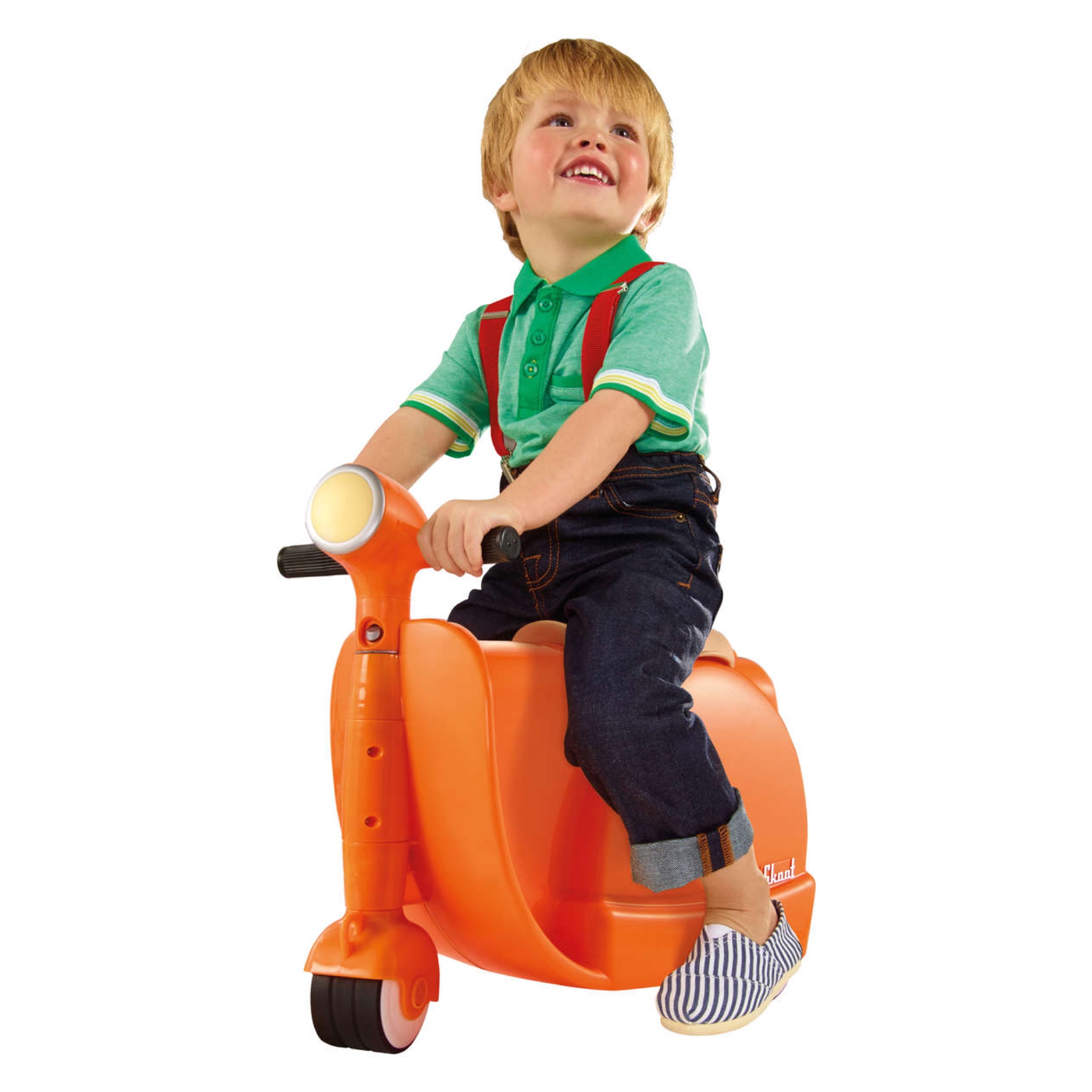 กระเป๋าเดินทางขับขี่ได้สำหรับเด็ก Skoot Children's Ride-On Suitcase (Tangerine)