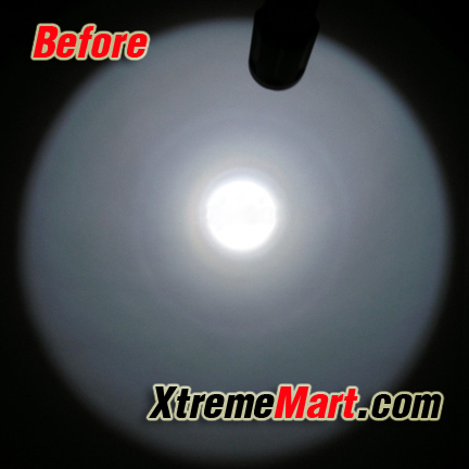 เลนส์หน้าแบบขุ่นสำหรับไฟฉาย SolarForce L2, L2P, L2M, Surefire 6P, 9P