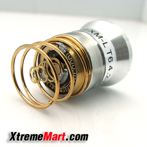 ชุดหลอด LED UltraFire XM-L T6 แสงเหลือง 4.2V 1 Mode