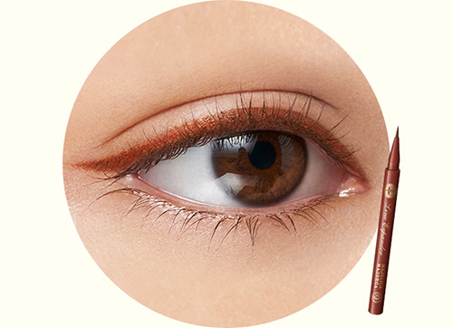 (สีน้ำตาลส้ม #OR514) Majolica Majorca Line Expander Liquid Eyeliner #OR514 อายไลเนอร์เนื้อเจลกันน้ำ มอบเส้นคม สีชัดสยบทุกสายตา ติดทนเนิ่นนาน ไม่เลอะเลือนในระหว่างวัน