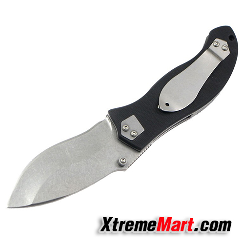มีดพับ NAVY LINER LOCK G10 HANDEL 440C FOLDING KNIFE K-630