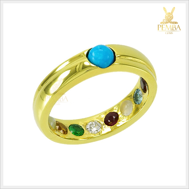 แหวนนพเก้า ทองแท้ เสริมมงคลชีวิตทุกด้าน (สามารถสั่งทำได้ค่ะ)