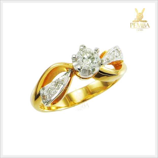 แหวนเพชรแท้ ทองแท้ ท่านหญิง(สามารถสั่งทำได้ค่ะ)