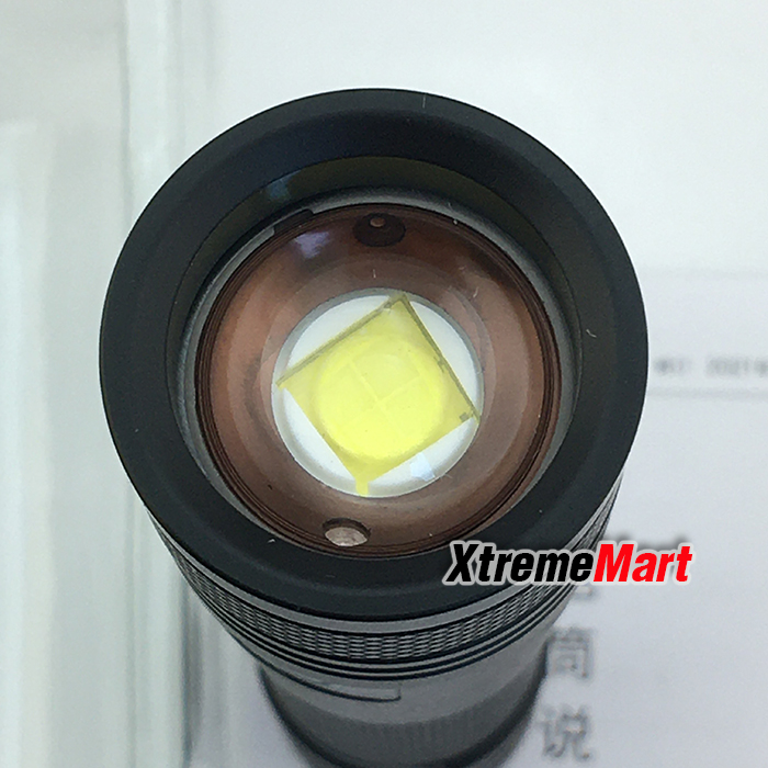 ชุดเซตไฟฉายซูม SUPFIRE A12 หลอด P50 1800lumen 4-Mode Zooming LED Flashlight Torch with USB Type C - Black
