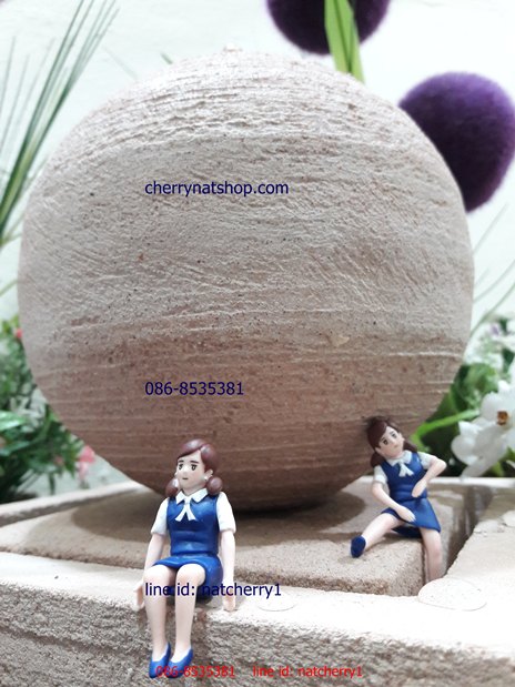 น้ำผุดลูกโลกขนาด20x20x27CM สีทราย
