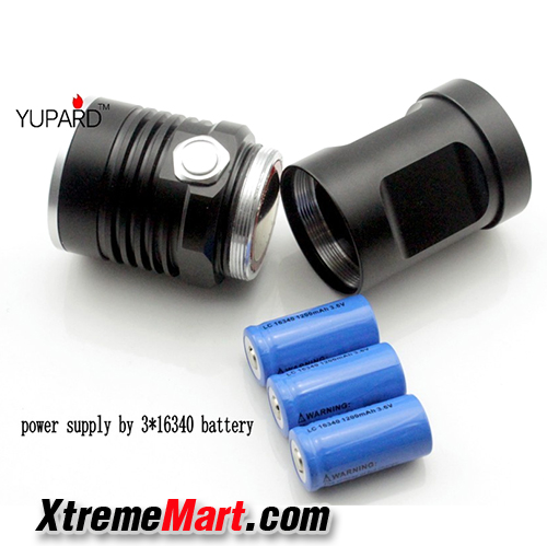 ไฟฉาย YUPARD Super Bright 1800 Lumen XM-L T6 LED Flashlight Lamp High Power Torch