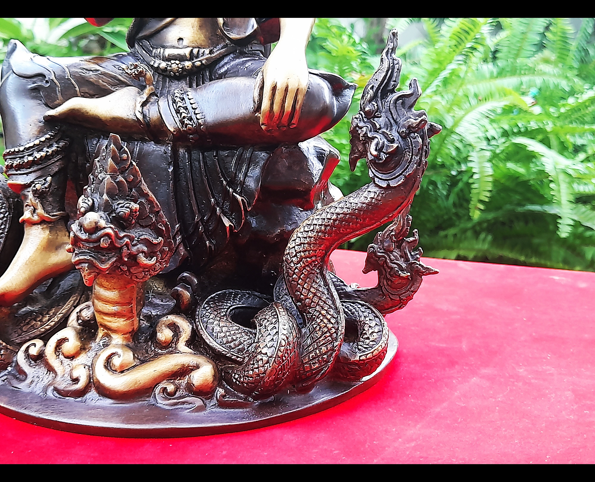 รูปหล่อ พ่อปู่ฤาษี พญานาค(ปู่ฤาษีภุชงค์ บรมครูแห่งสายพญานาคราช) (องค์ขนาดกลาง ตั้งบูชา หน้าตัก5นิ้ว ฐาน8นิ้ว สูง10นิ้ว ครึ่ง) เนื้อทองเหลือง #รับประกันแท้ #เข้าพิธีบวงสรวงแล้ว