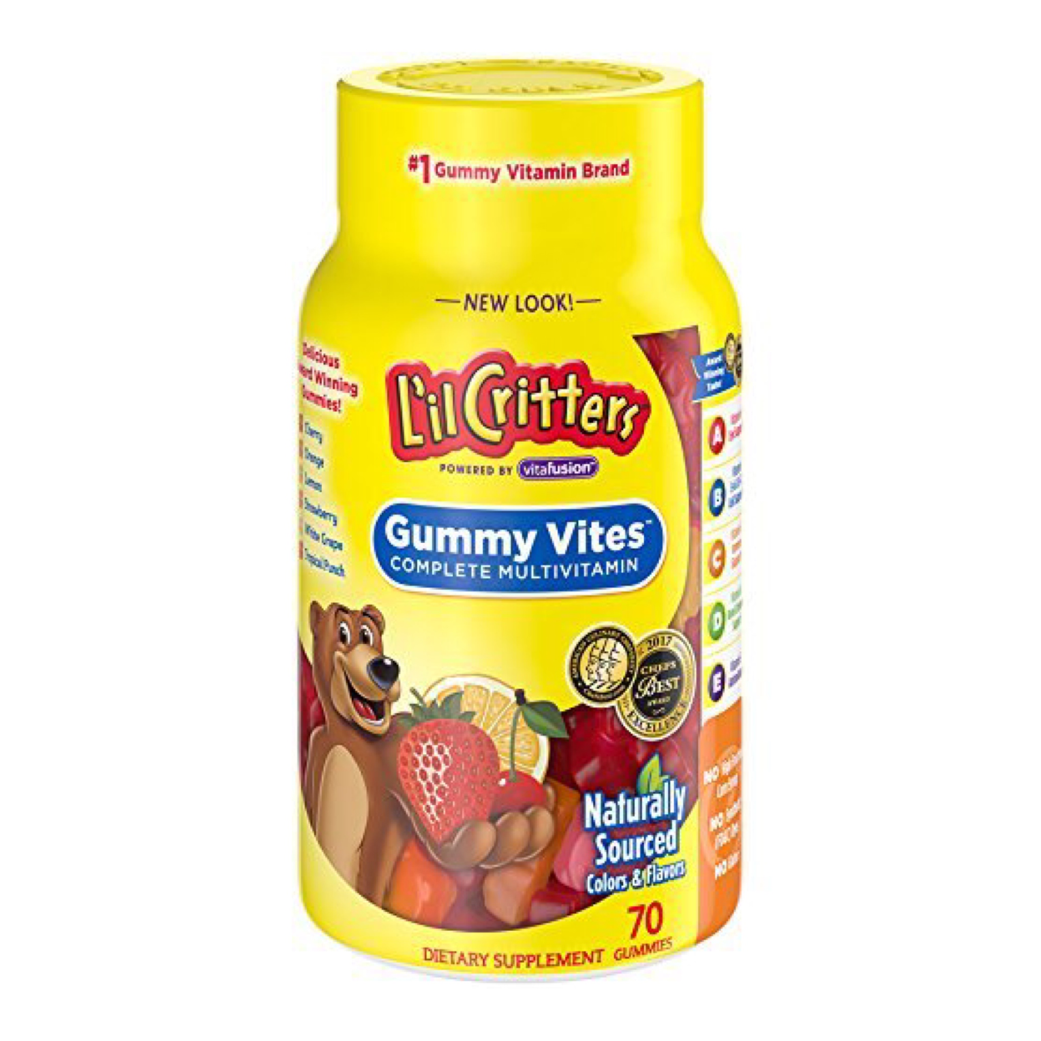 วิตามินรวมแบบกัมมี่เคี้ยวหนึบสำหรับเด็ก L'il Critters Gummy Vites Complete Multivitamin