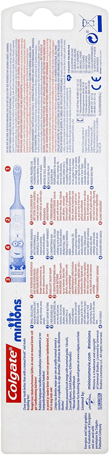 แปรงสีฟันอัตโนมัติสำหรับเด็ก Colgate Minions Battery Powered Toothbrush