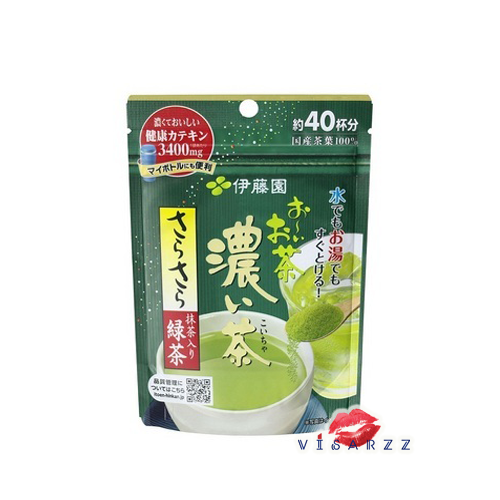 ซองเขียวเข้ม Itoen Matcha Green Tea 32g (40 แก้ว) ชาเขียวญี่ปุ่นชนิดผงเข้มข้น ไม่ผสมน้ำตาล สูตรใหม่มัจฉะ