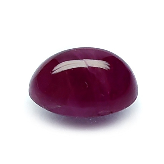 Burmuse Ruby พลอยพม่ารูปหลังเบี้ย น้ำหนัก 1.23 กะรัต สีแดง สีหวานสวย ความสะอาดภายในเม็ดมีตำหนิ รูปร่างสวย ความโค้งนูนสวย