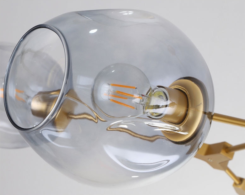 โคมไฟแขวนเพดาน Tree branches ตัวโคมสีทอง 8 ดวง [A2822]