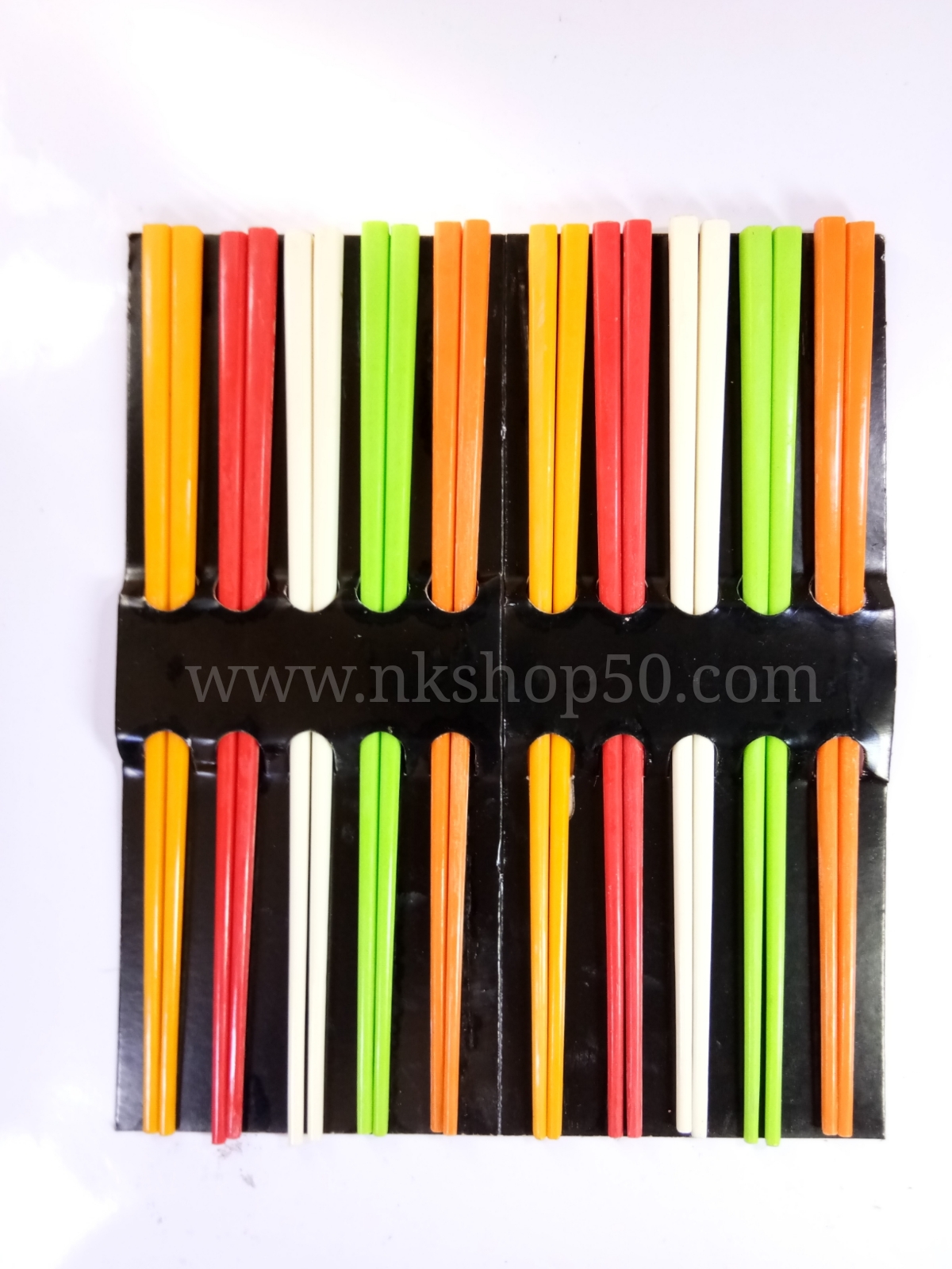 ตะเกียบเมลามีน5สีแพค10คู่