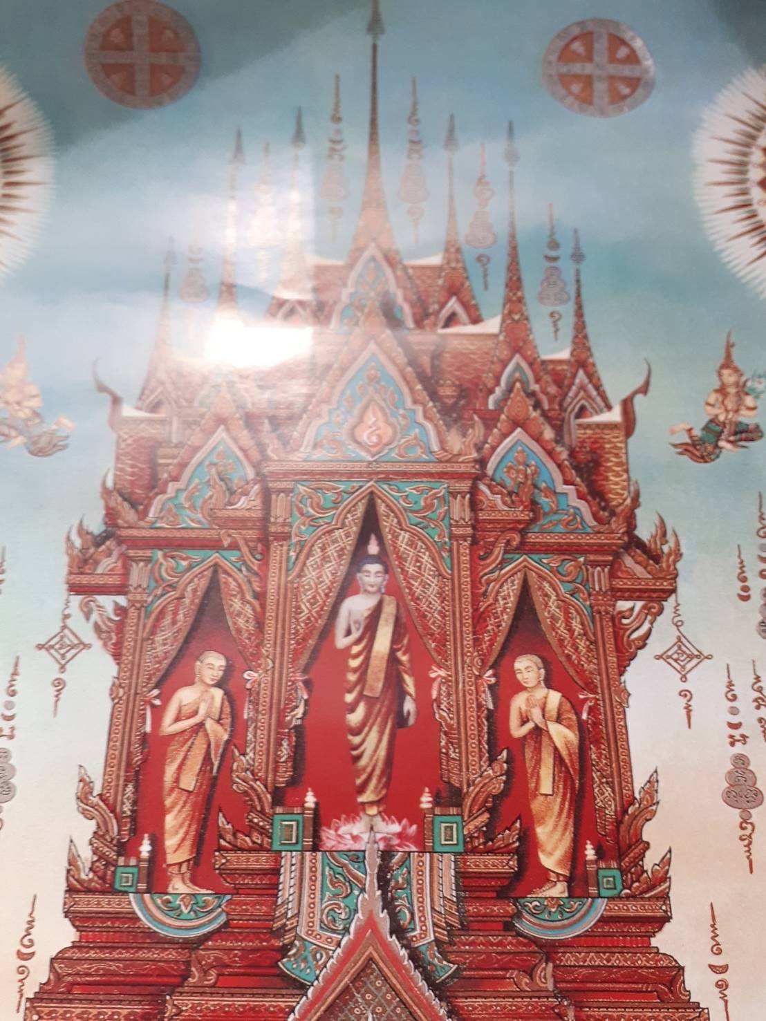 ภาพ(แผ่นใหญ่) ยันต์พระฉิมพลีใหญ่ (ขนาด 8×12นิ้ว) #รับประกันแท้ - หลวงพ่ออิฐ วัดจุฬามณี