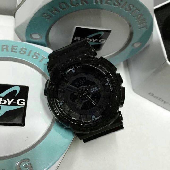 นาฬิกา Casio Baby-g เกรด AAA สีดำดานสลับเงา สวยทนระบบเหมือนจริงสุดๆ