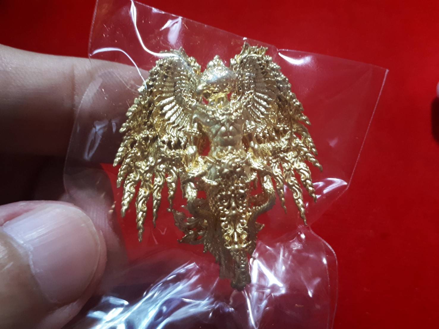 พญาครุฑ ปรเมศวร (พญาครุฑหายโศก) วัดหายโศก เนื้อโลหะทองทิพย์ ปี2562 #รับประกันแท้