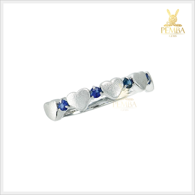 แหวนไพลินแท้ ดีไซน์สวยเก๋ ใส่ติดนิ้วน่ารักๆ แหวนพลอยแท้