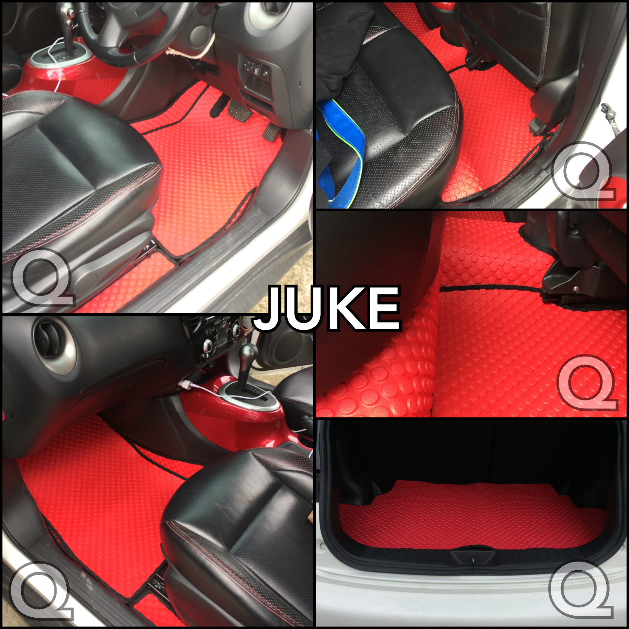 พรมกระดุม NISSAN JUKE จู๊ค เข้ารูป ตรงรุ่น เต็มคัน