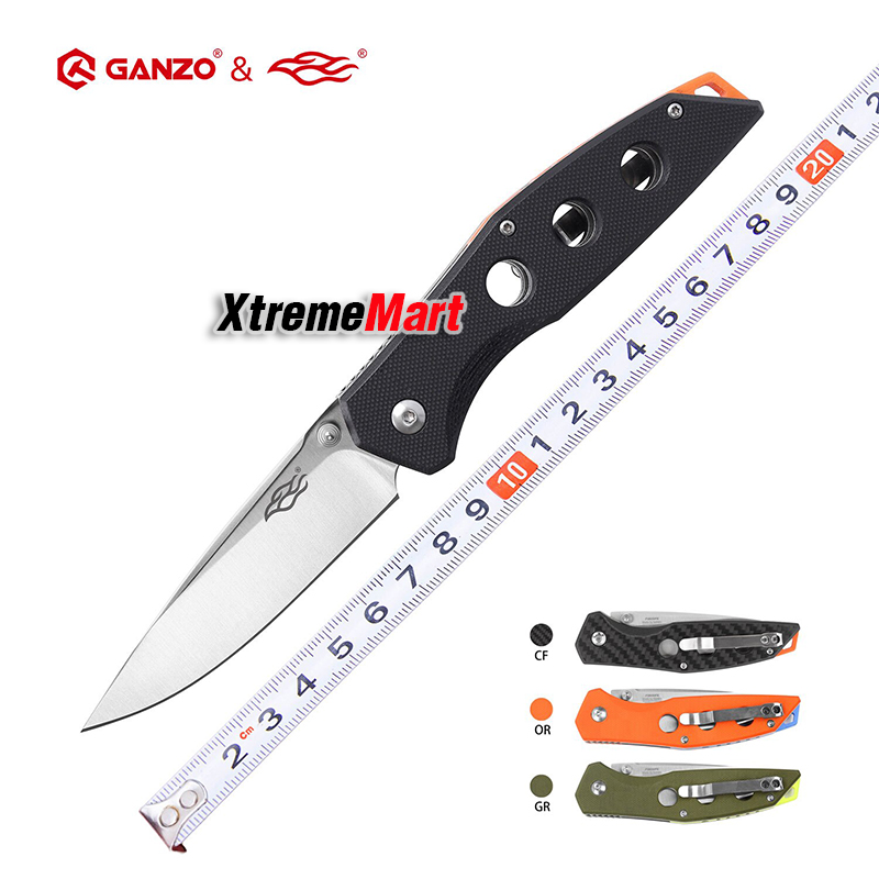 มีดพับ Ganzo FB7621-BK Stainless steel Folding Knives (ด้ามสีดำ)