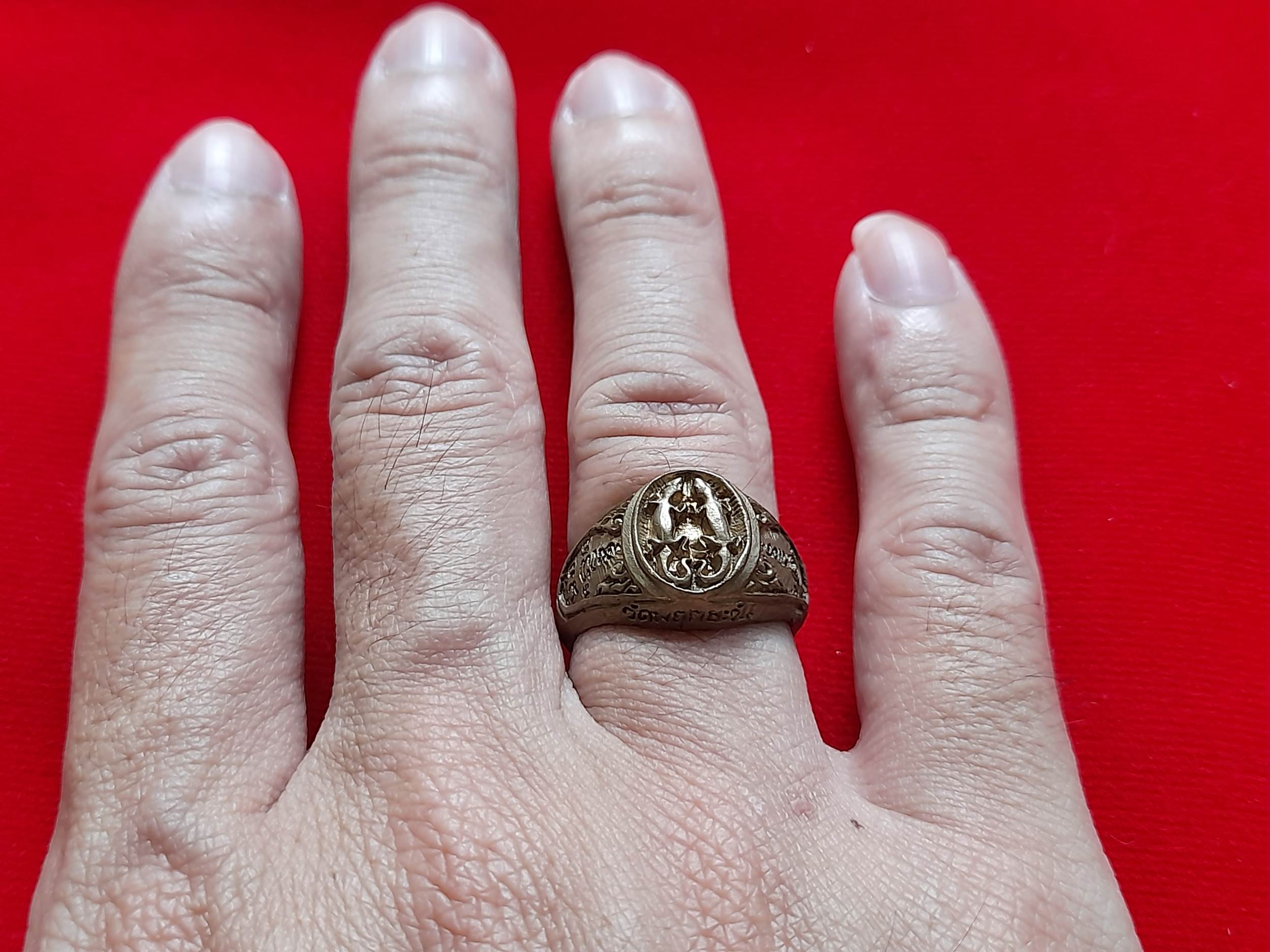 แหวน พญา จิ้งจกคู่ (ค้าขาย เรียกลูกค้า โชคลาภ เมตตา) รุ่นแรก เนื้อทองเหลือง ปี2556 #รับประกันแท้ - หลวงพ่อพิมพ์ (ศิษย์ หลวงพ่อหน่าย วัดบ้านแจ้ง)