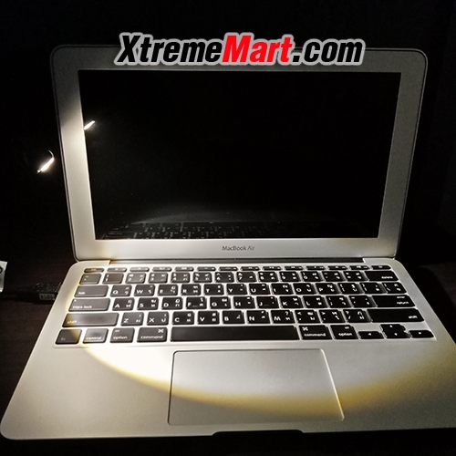 โคมไฟ USB แสงเหลือง สำหรับอ่านหนังสือ/Notebook พกพาง่าย ปรับ/ดัด/งอได้ตามต้องการ (สีดำ)