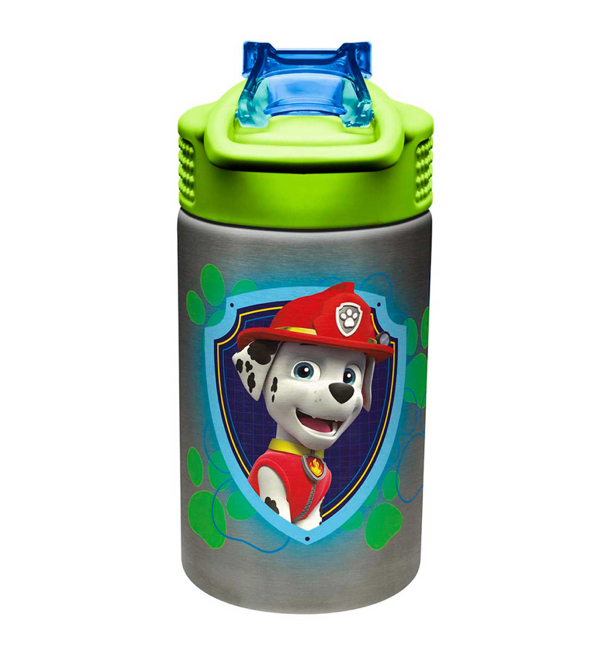 กระติกน้ำสเตนเลสพร้อมหลอดดื่ม Zak! Paw Patrol Stainless Steel Reusable Water Bottle (Green)