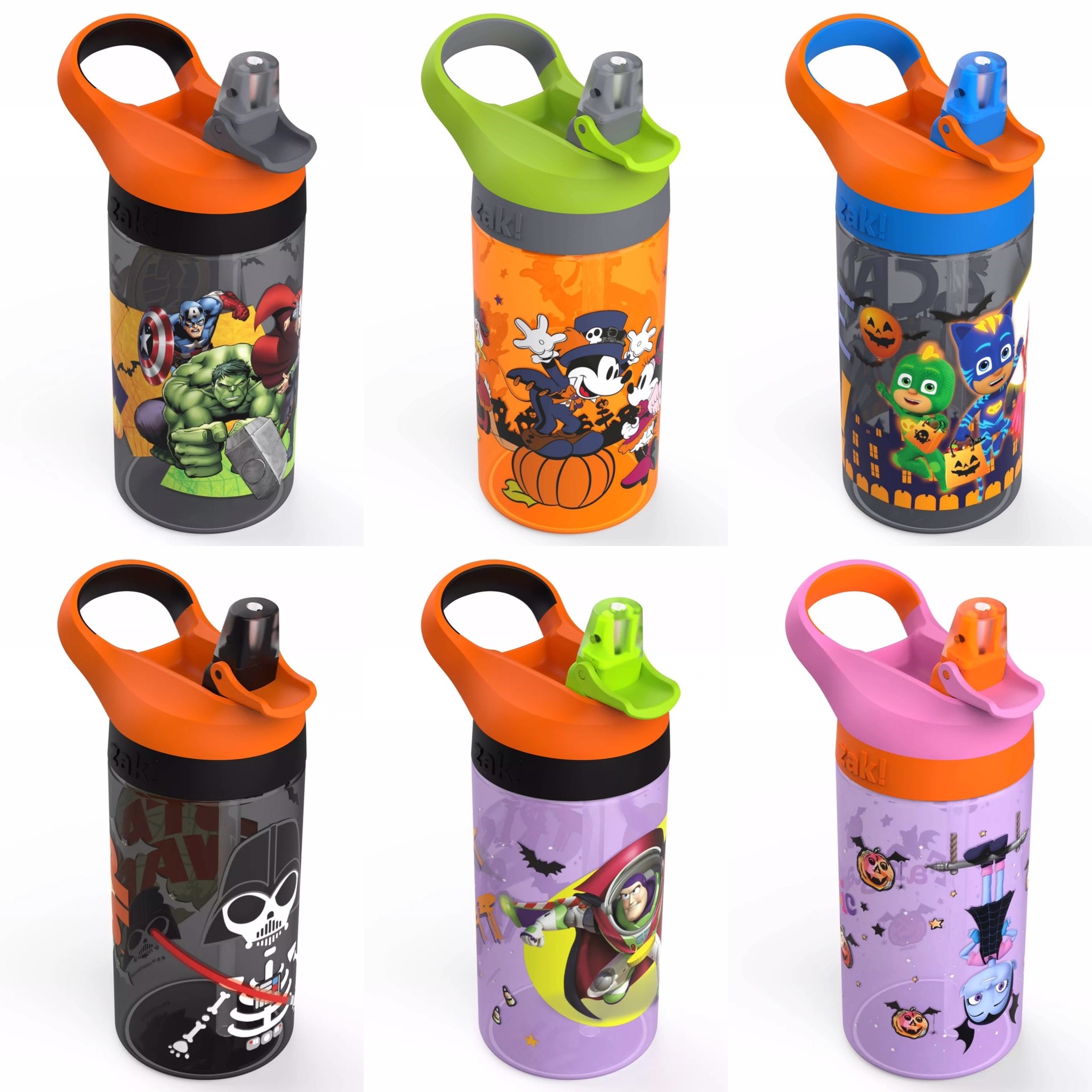 กระติกน้ำพร้อมหลอดดื่มสำหรับเด็ก Zak! Toy Story 16 Oz. Halloween Water Bottle