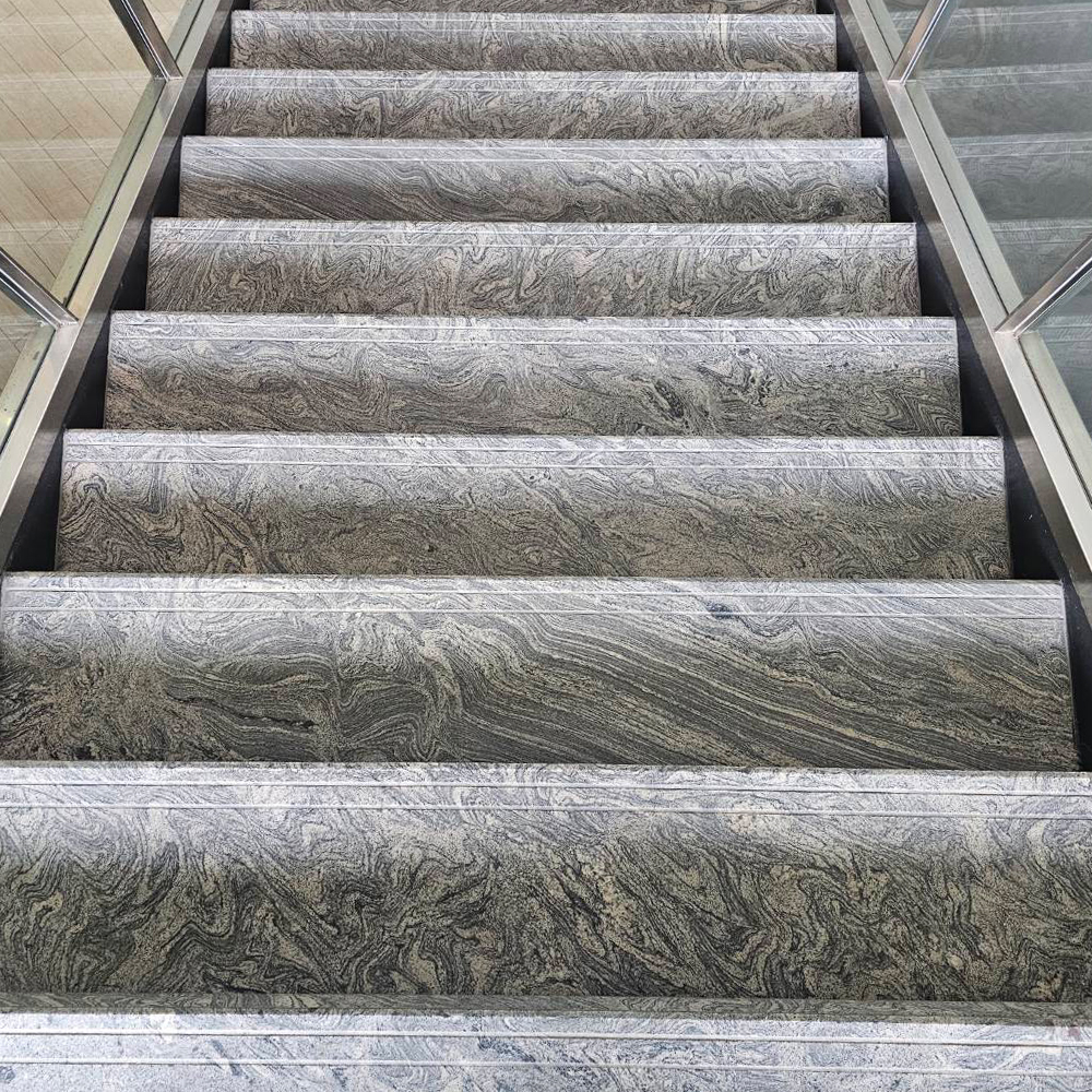 หินแกรนิตขาววินเซนต์ Vincent White Granite (VG) พื้นผิว พ่นไฟ