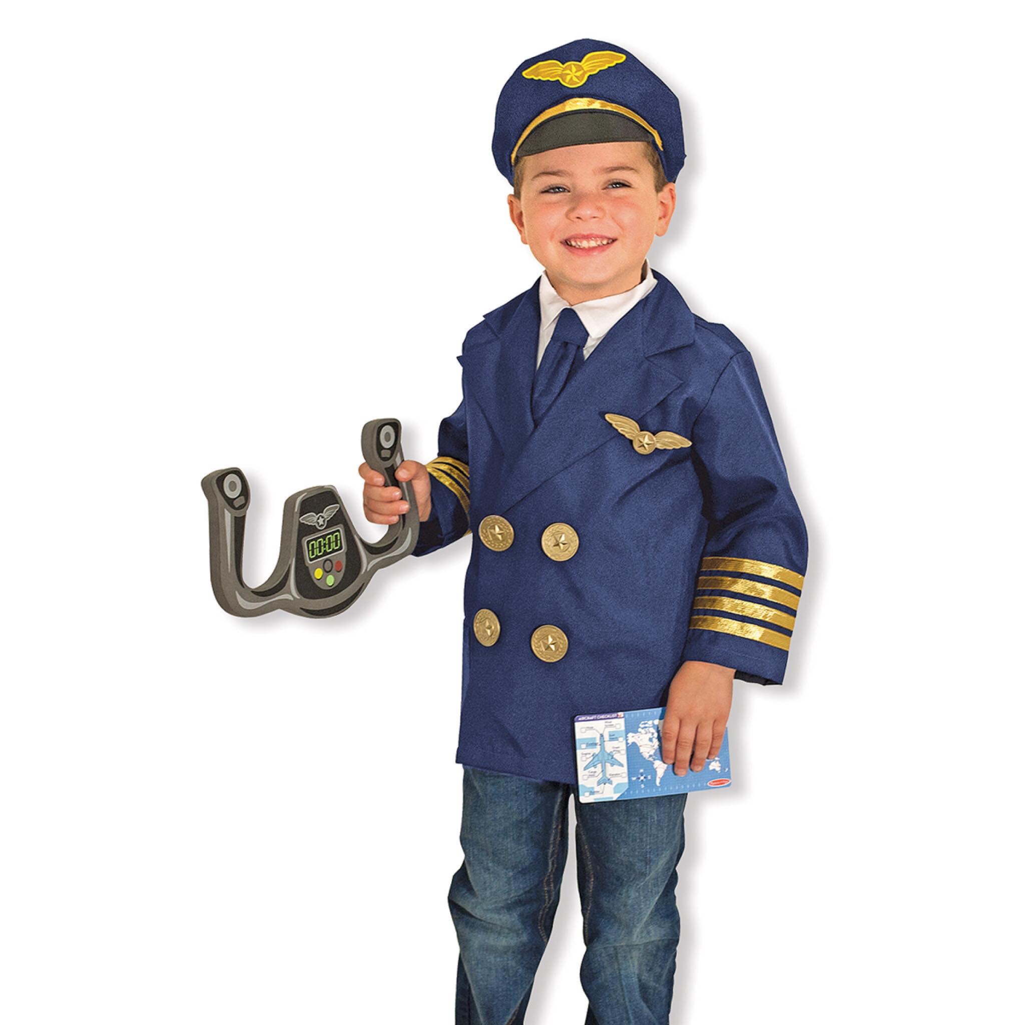 ชุดแฟนซีคอสตูมพร้อมอุปกรณ์สุดน่ารัก Melissa & Doug Pilot Role Play Costume Set
