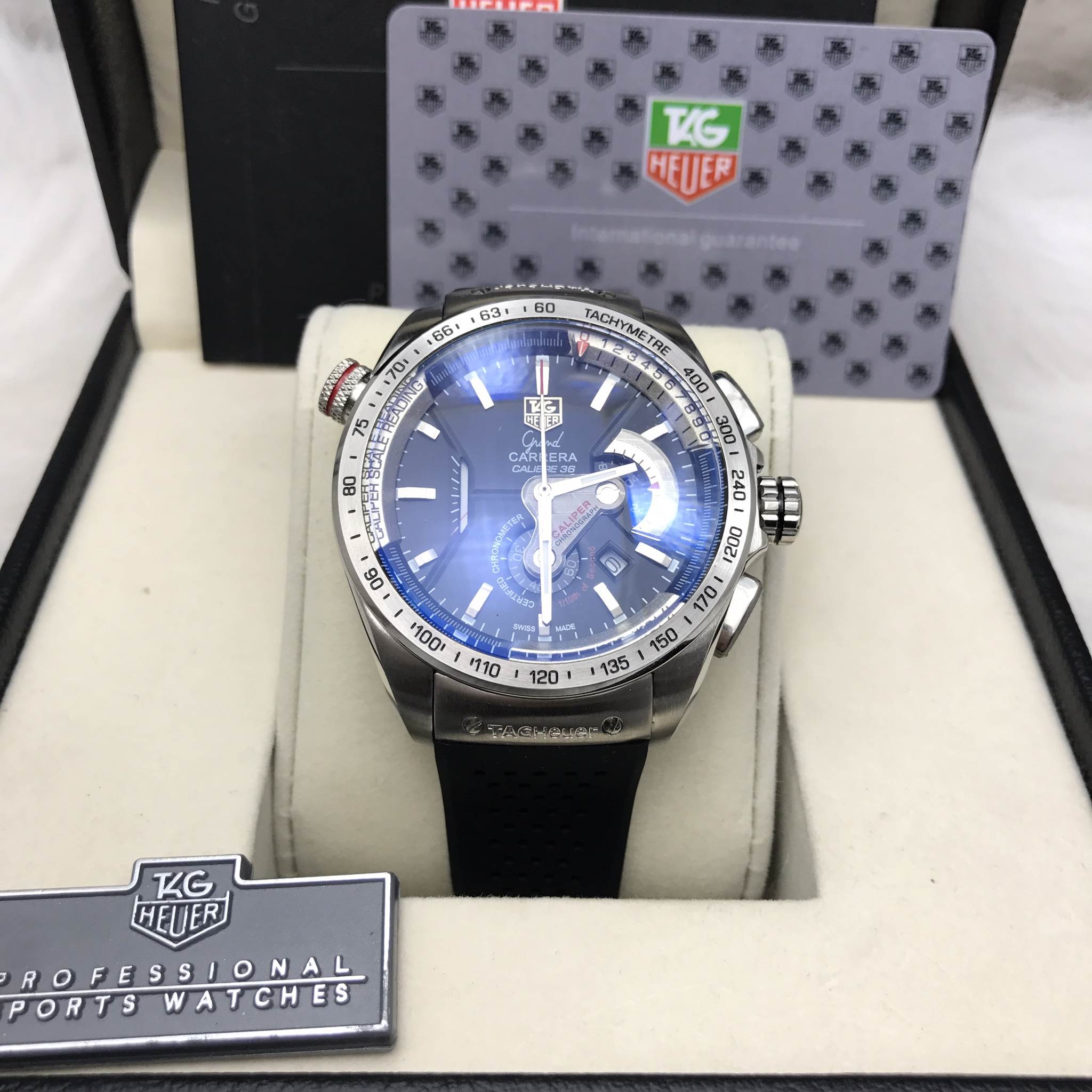 นาฬิกา Tag Heuer รุ่น Grand Carrera Calibre 36 Caliper PVD เกรด Mirror Swiss
