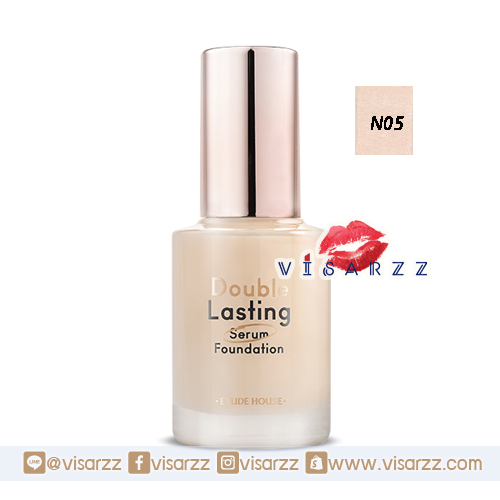 Etude Double Lasting Serum Foundation 30g #N05 (Sand) รองพื้นสูตรเซรั่ม ที่ให้ผิวดูสวยไร้ที่ติ กระจ่างใส ฉ่ำวาวสุขภาพดีอิ่มน้ำ และให้การปกปิด ติดทนนานตลอดวัน