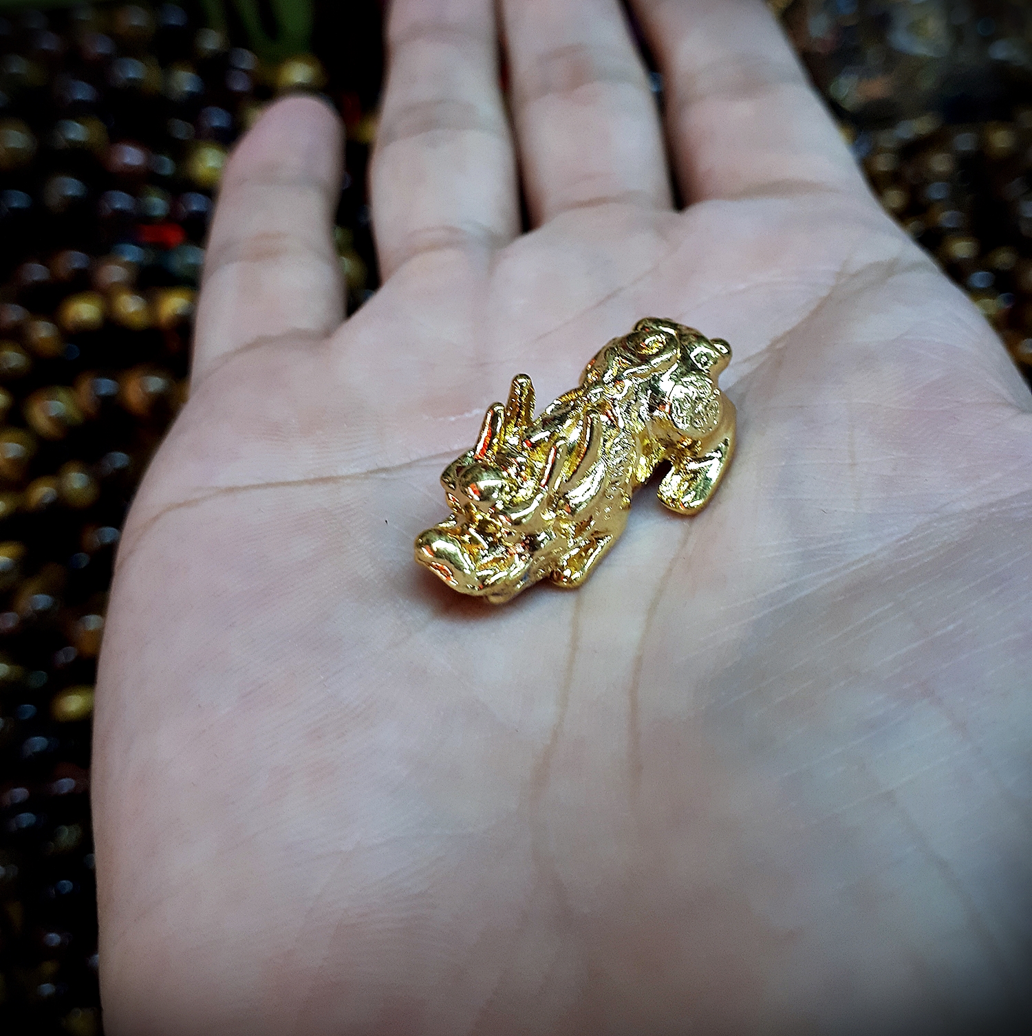 ปีเซียะ เนื้อโลหะทองเหลืองชุบทอง (ขายปลีก ขายส่ง)