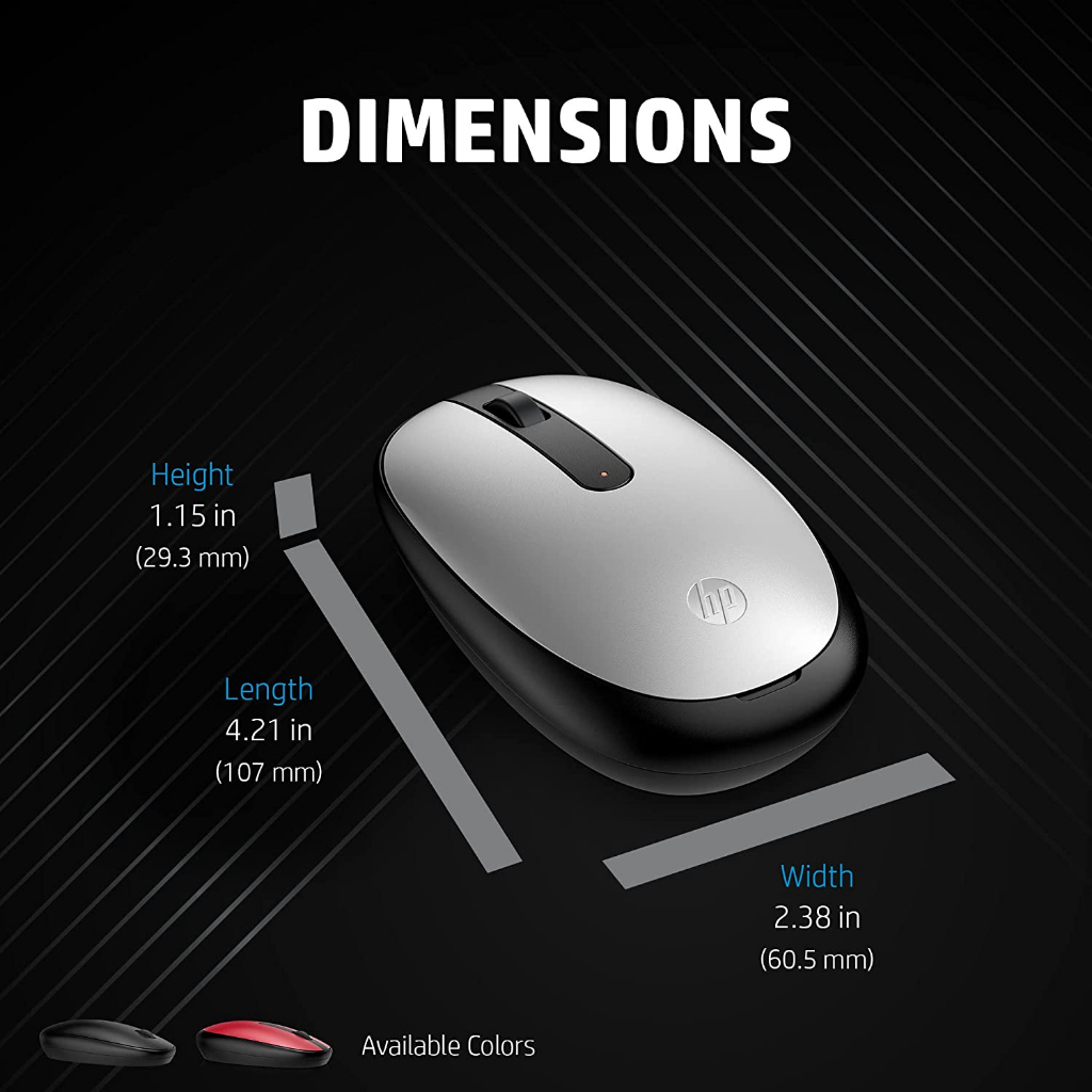เม้าส์ HP 240 BLUETOOTH RED / BLACK / SILVER 1600 DPI MOUSE