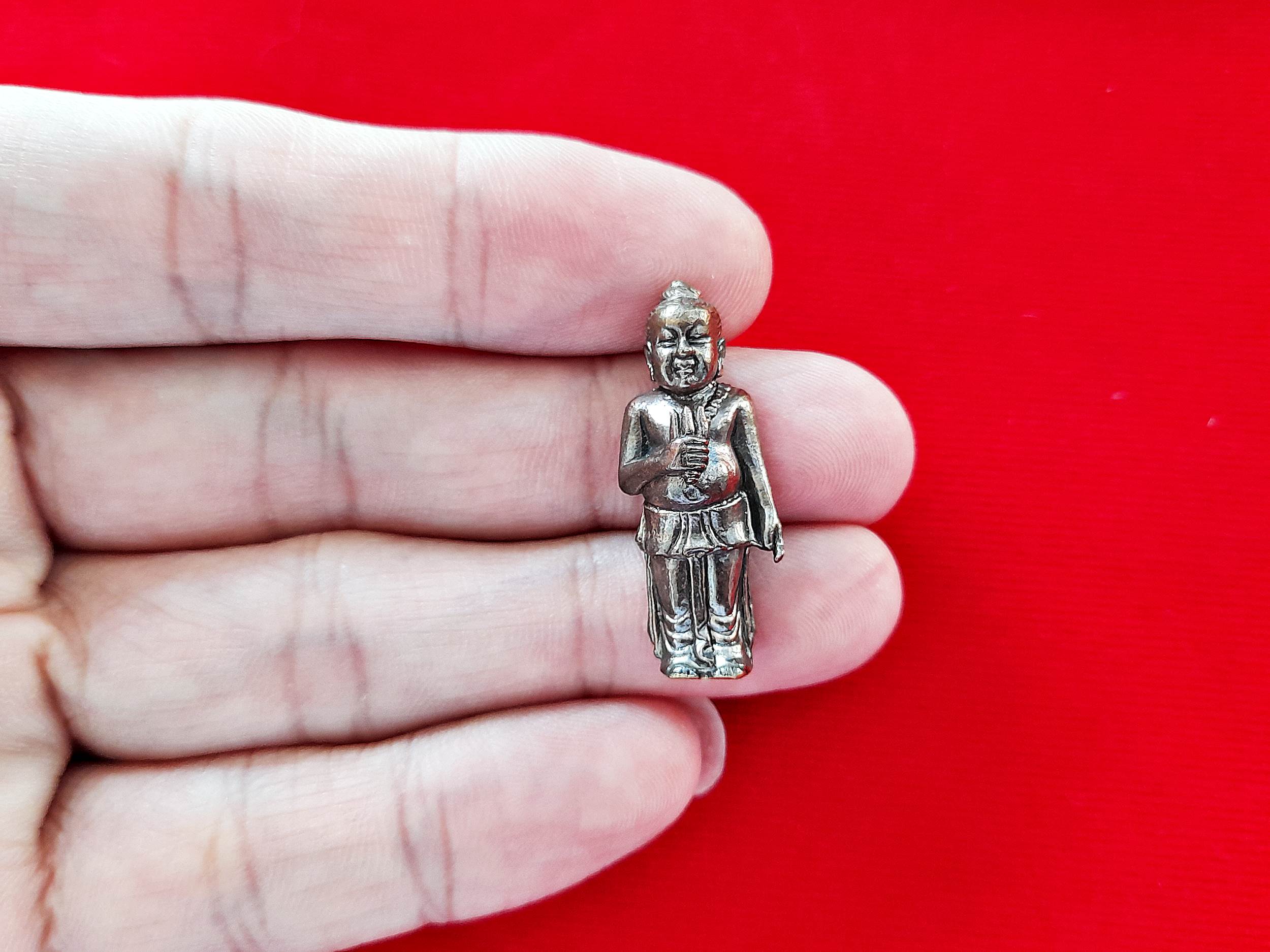 กุมาร เทพบุญฤทธิ์ ถือตรีศูล ปี2554 #รับประกันแท้ - หลวงพ่อสมนึก วัดหรงบน