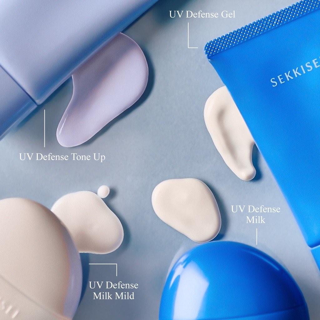 (ซองฟ้าหลอดน้ำเงิน) Kose Sekkisei Clear Wellness UV Sunscreen Essence Gel 65mL โคเซ่กันแดดเนื้อเจล กันเหงื่อ กันน้ำนาน 80 นาที
