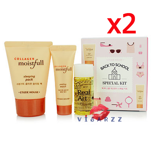 (แพคคู่สุดคุ้ม 2 เซท) Etude House Back To School Special Kit 3 Items เซ็ตดูแลผิวหน้าชุดพิเศษ ที่รวม 3 ไอเท็มยอดฮิตขนาดพกพาไว้ด้วยกัน ทำความสะอาด พร้อมเติมความชุ่มชื่นให้แก่ผิว ไซต์ขนาดทดลอง ให้คุณสะดวกสบายในการพกพา