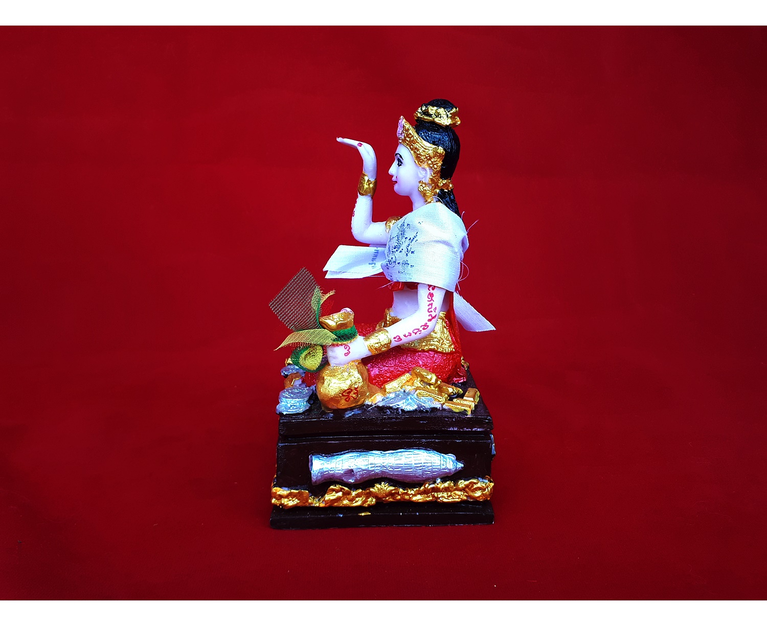 แม่นางกวัก (ขนาดตั้งบูชา กว้าง3นิ้ว ลูก3นิ้ว สูง6นิ้ว) (มหาเสน่ห์ สุดยอดด้านเมตตาค้าขาย) #รับประกันแท้ - ของหลวงพ่อเณร วัดทุ่งเศรษฐี