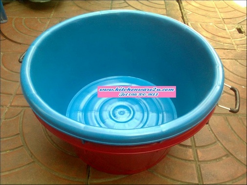 P06843 กะละมัง น.ส.17 (61*61*31 cm) สี NS เหนียวทน ตราจรเข้ (ราคาส่งต่อ 12 ใบ)