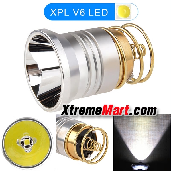 ชุดหลอดไฟฉาย TrustFire CREE XP-L V6 แรงดัน 3 - 8.4V 1000 ลูเมนส์ 3 โหมด