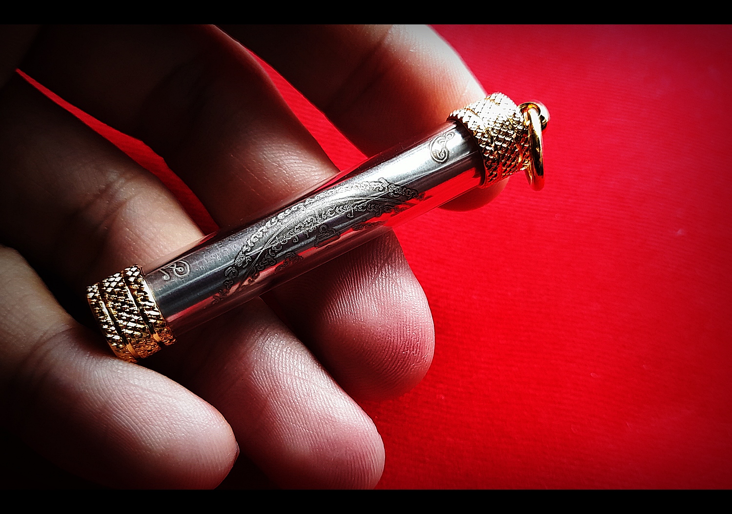 ตะกรุดนะจังงังมหาละลวยกลืนไตรภพ เนื้อเงินแท้ ปี2563 #รับประกันแท้