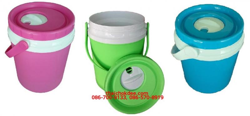 P11017 กระติกโอเลี้ยง 1 ลิตร ใส่หลอดได้ No.9808 (ราคาส่งต่อ 12 ใบ: 235 บาท)