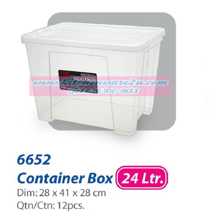 P07957 กล่องเอนกประสงค์ใส จุ 24 ลิตร (ขนาด 28 ซม.(กว้าง) X 41 ซม.(ยาว) X 28 ซม.(สูง) เกรดเอ (ราคาส่งต่อ 1 โหล : 12 ใบ:เฉลี่ยใบละ 140 บาท)