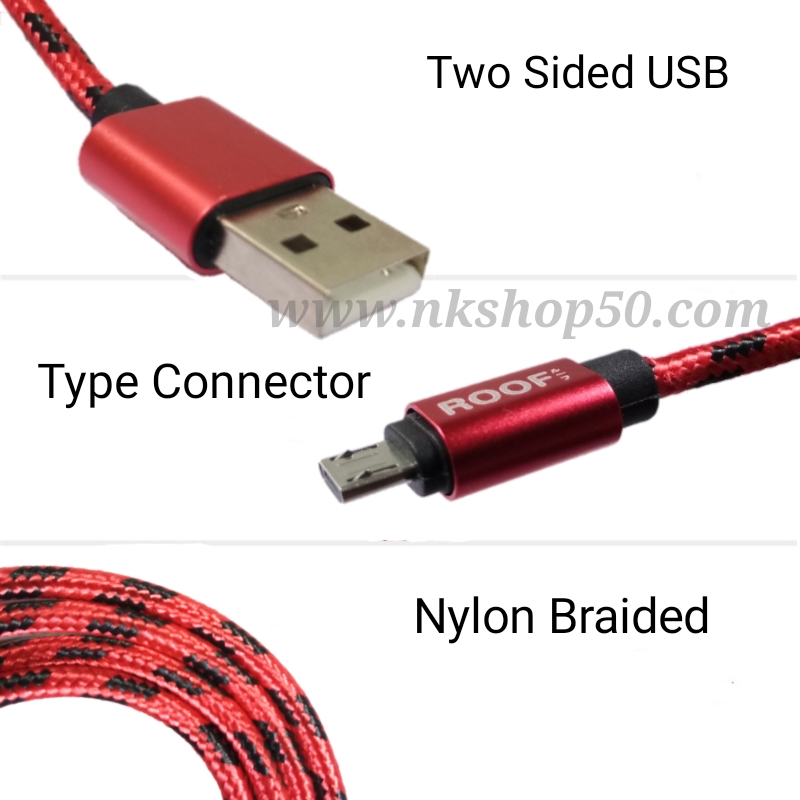 สายชาร์จแบบถักอย่างดีMicro USBสำหรับมือถือสมาร์ทโฟน