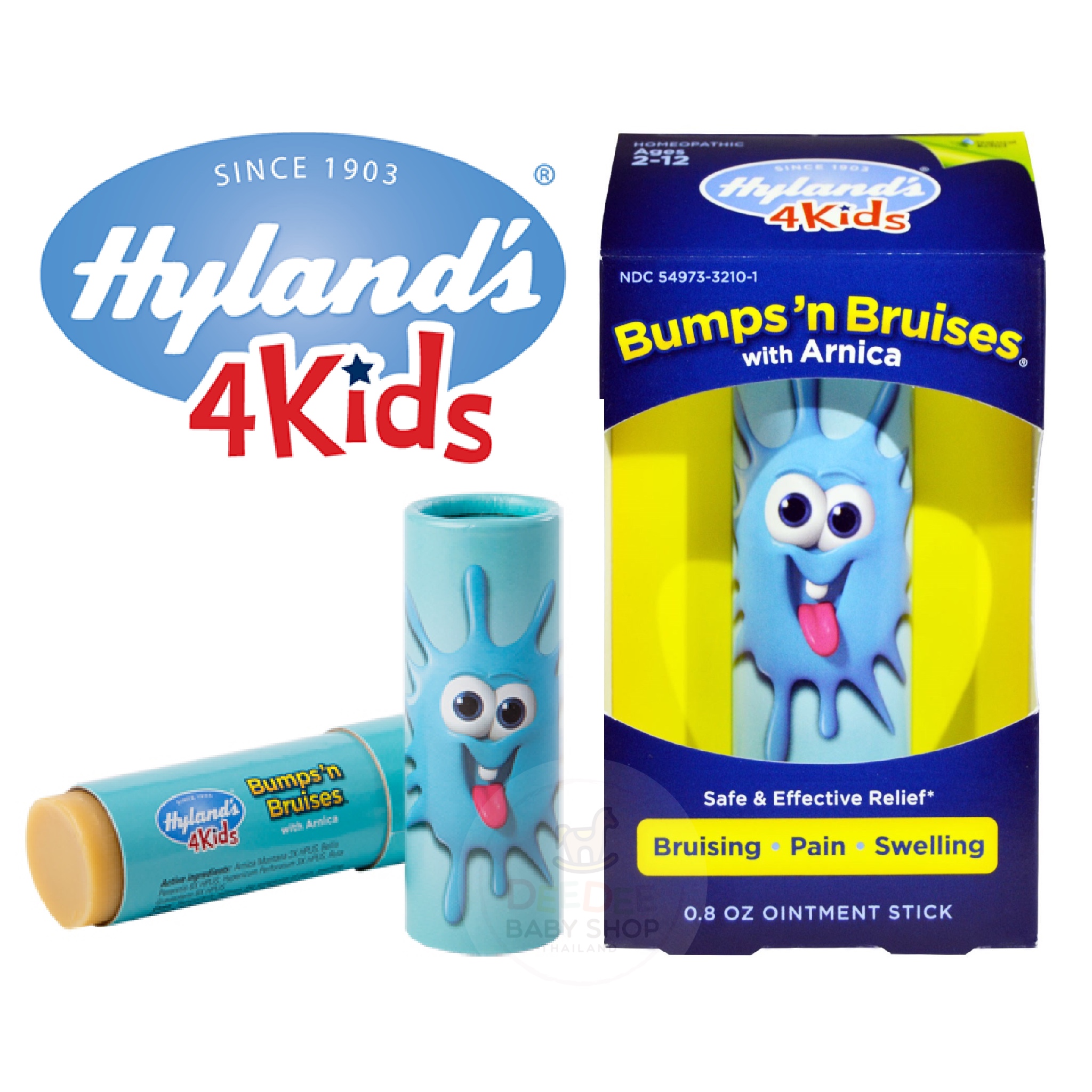 บาล์มลดอาการบวมโนและฟกช้ำสำหรับเด็ก Hyland's 4Kids Bumps 'n Bruises with Arnica