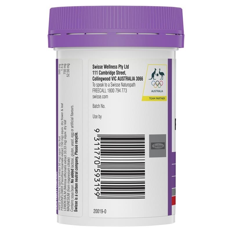 วิตามินเสริมการนอนหลับและคลายความตึงเครียด Swisse Ultiboost Relax & Sleep